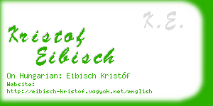 kristof eibisch business card